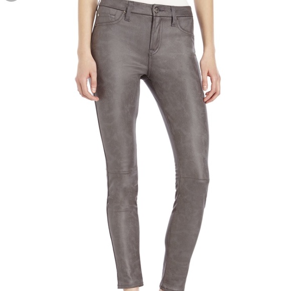 gray suede pants